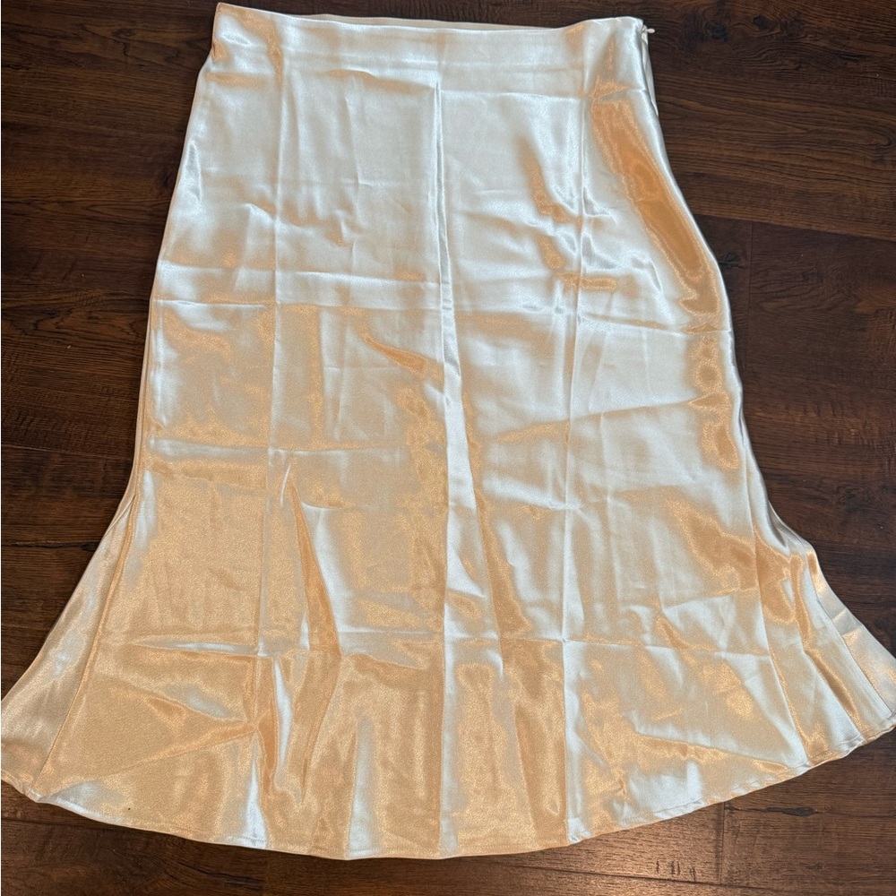 Rachel Parcell Asymmetrical Cream Skirt